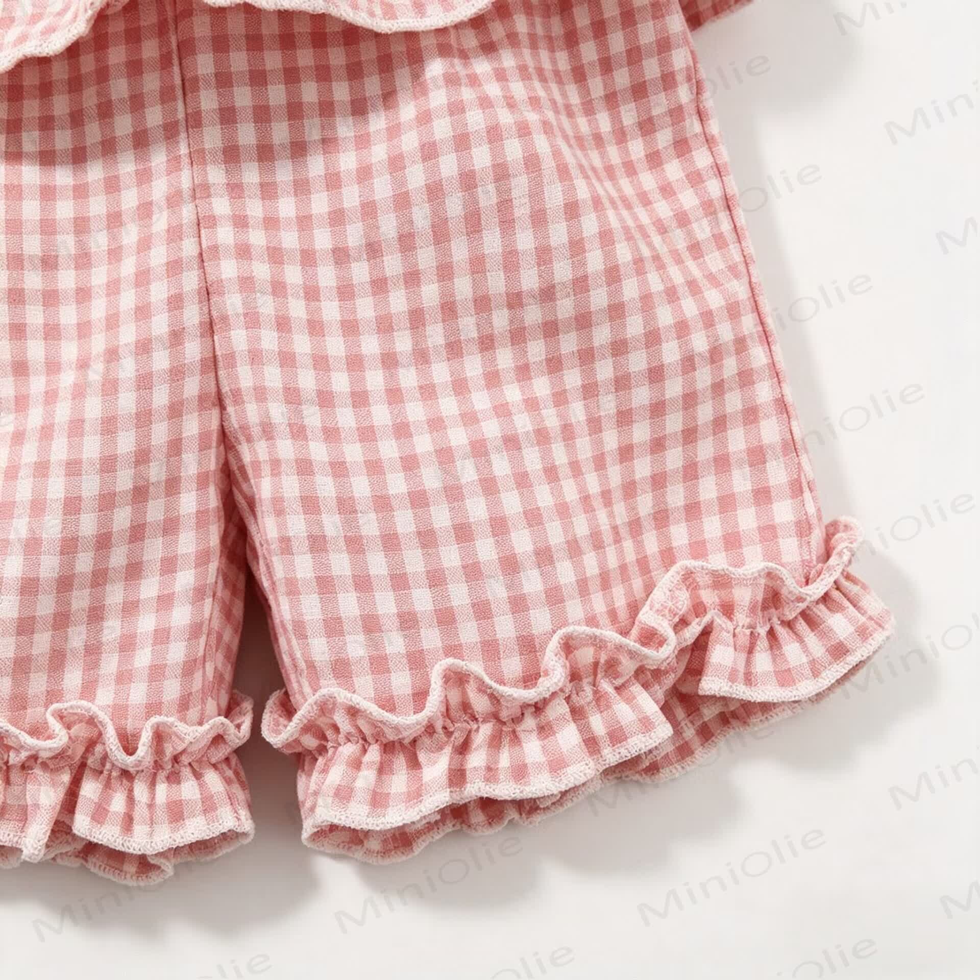 Baby Girl Pink Gingham Sleeveless Set - image 6
