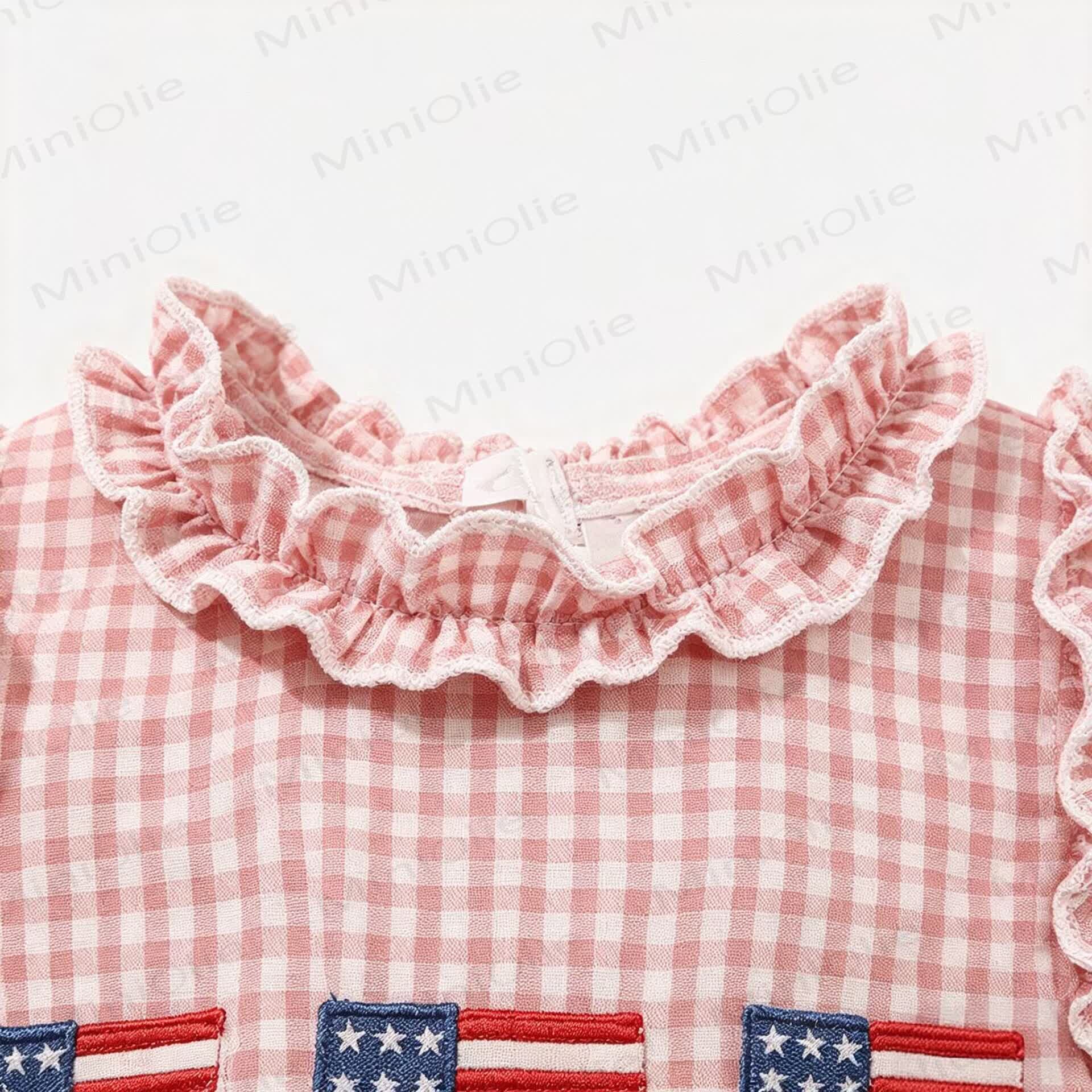 Baby Girl Pink Gingham Sleeveless Set - image 3