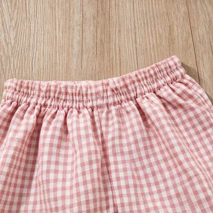 Baby Girl Pink Gingham Sleeveless Set - image 5