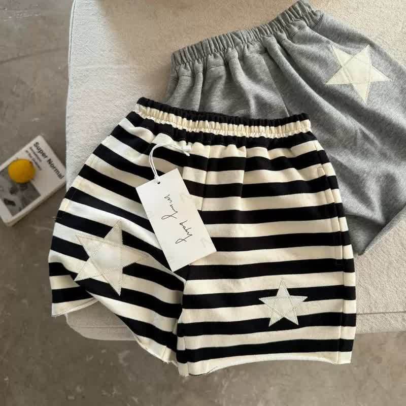 Toddler Star Patch Striped Shorts - image 1