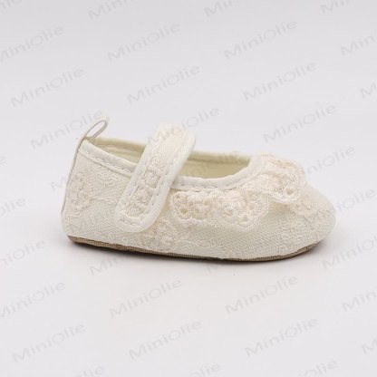 Baby Girl Cotton Lace Embroidered Shoes - image 5