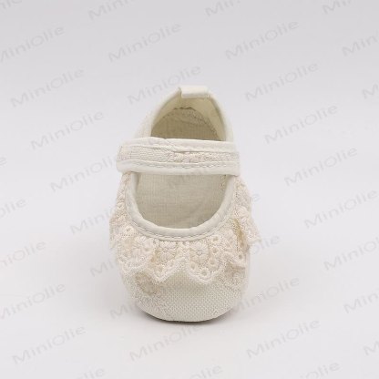 Baby Girl Cotton Lace Embroidered Shoes - image 7