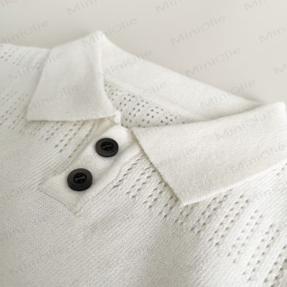 Toddler Boys Cooling Knit Polo Shirt and Pants 2-Piece Set - image 10