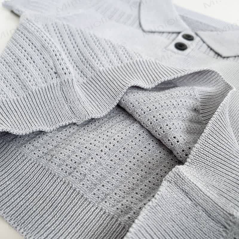 Toddler Boys Cooling Knit Polo Shirt and Pants 2-Piece Set - image 6