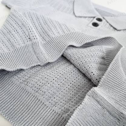 Toddler Boys Cooling Knit Polo Shirt and Pants 2-Piece Set - image 6