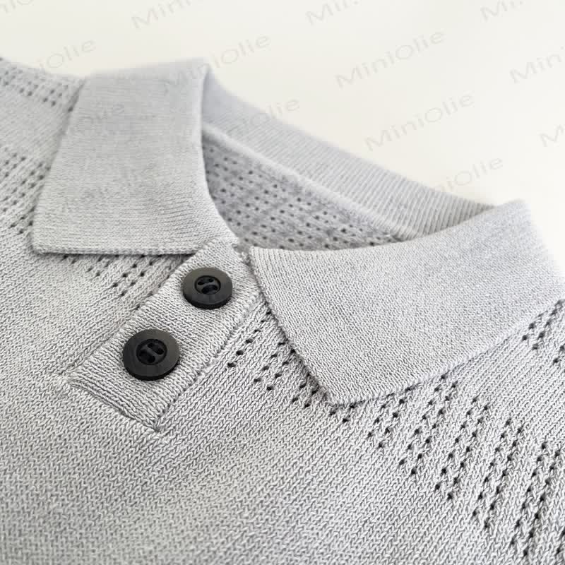 Toddler Boys Cooling Knit Polo Shirt and Pants 2-Piece Set - image 5