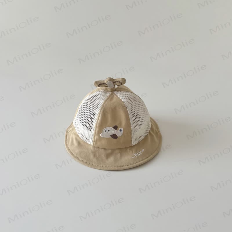 Baby Airplane Bucket Hat - Khaki - 3-20M - image 5