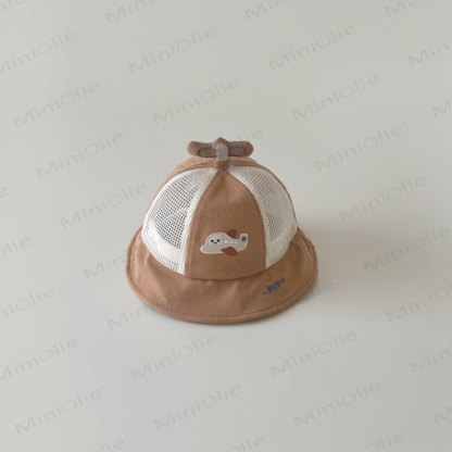 Baby Airplane Bucket Hat - Orange - 3-20M - image 6