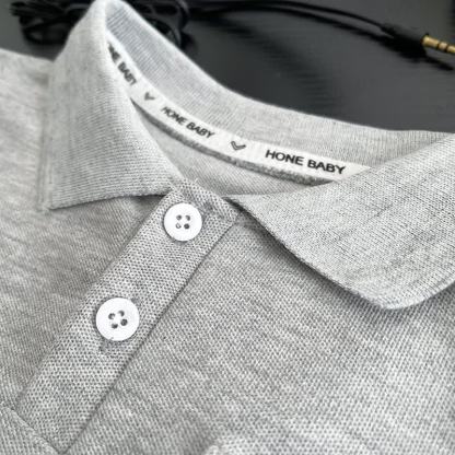 Toddler Boys Bear Pocket Polo Shirt and Denim Shorts 2-Piece Set - image 4