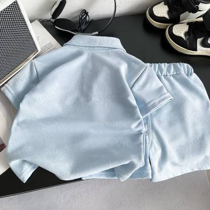 Toddler Boys Dog Embroidered Polo Shirt and Shorts 2-Piece Set - image 2