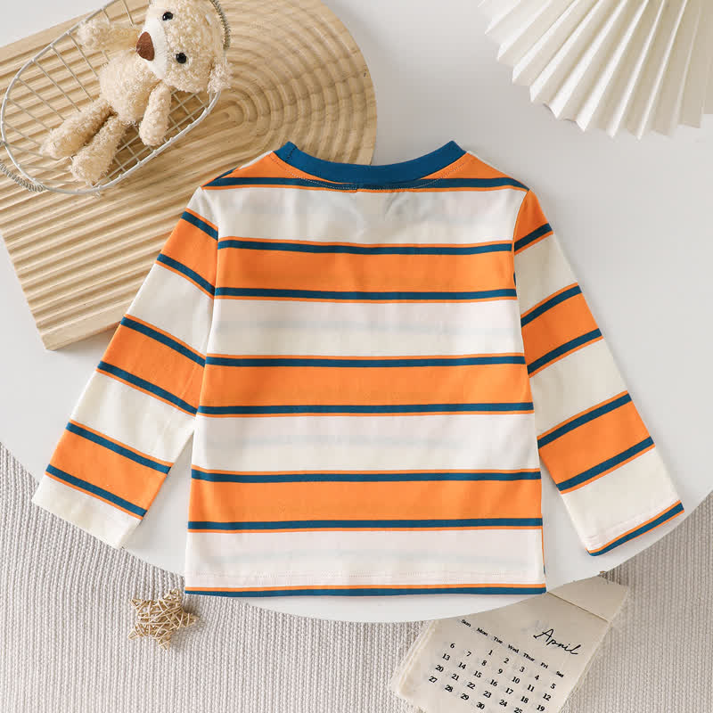 Toddler Boy Striped Long Sleeve T-Shirt - image 4