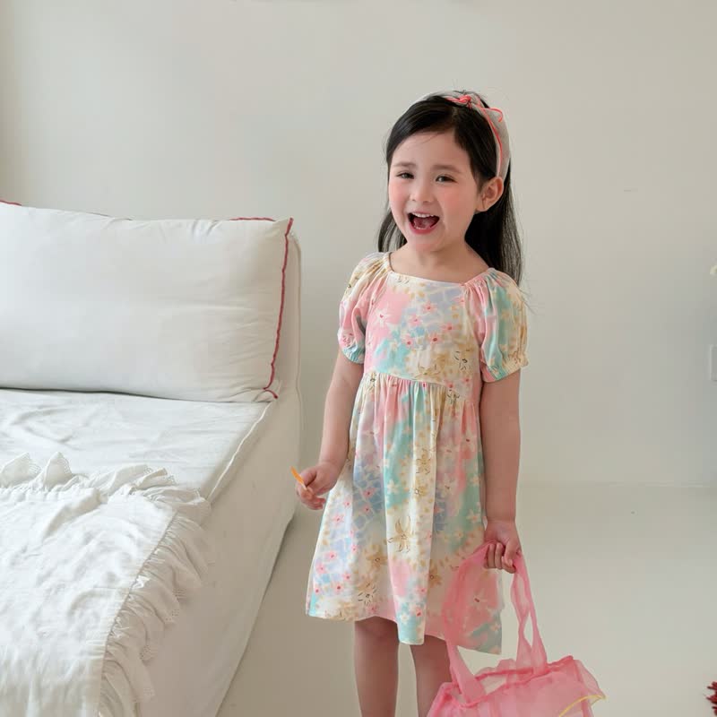 Toddler Girl Full Print Short Sleeve Dress - image 30