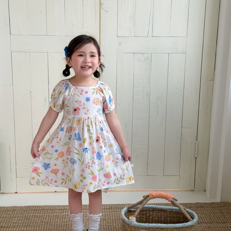 Toddler Girl Full Print Short Sleeve Dress - image 31