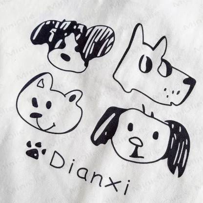 Toddler Boys Cartoon Dog Print Shirt and Gingham Pants 2 Piece Set - image 4