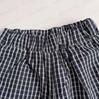 Toddler Boys Cartoon Dog Print Shirt and Gingham Pants 2 Piece Set - image 5