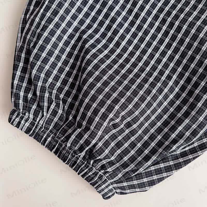 Toddler Boys Cartoon Dog Print Shirt and Gingham Pants 2 Piece Set - image 7