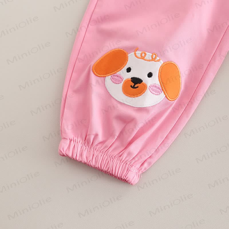 Toddler Puppy Print Polo Shirt and Pants 2 Piece Set - image 9