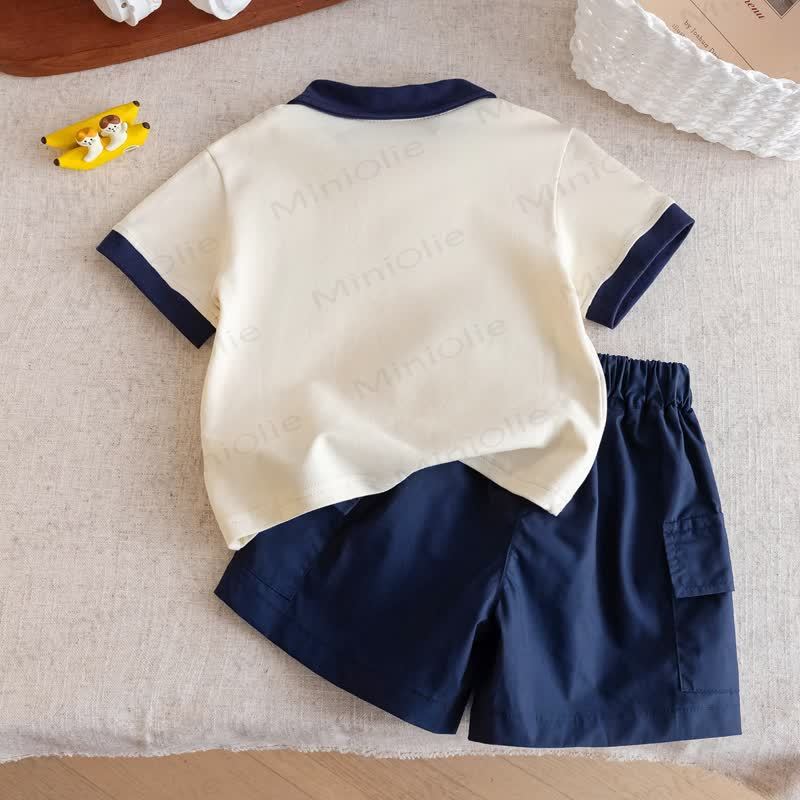 Toddler Polo Shirt or Tank Top with Shorts 2 Piece Set - image 3