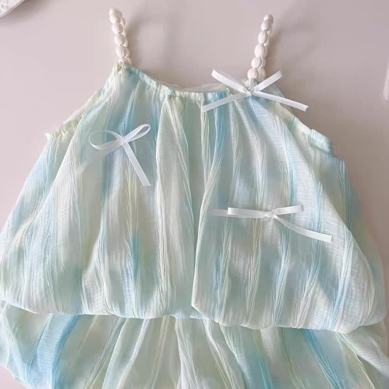 Toddler Girl Bow Camisole Top and Shorts 2-piece Set - image 3