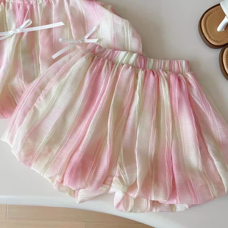 Toddler Girl Bow Camisole Top and Shorts 2-piece Set - image 7
