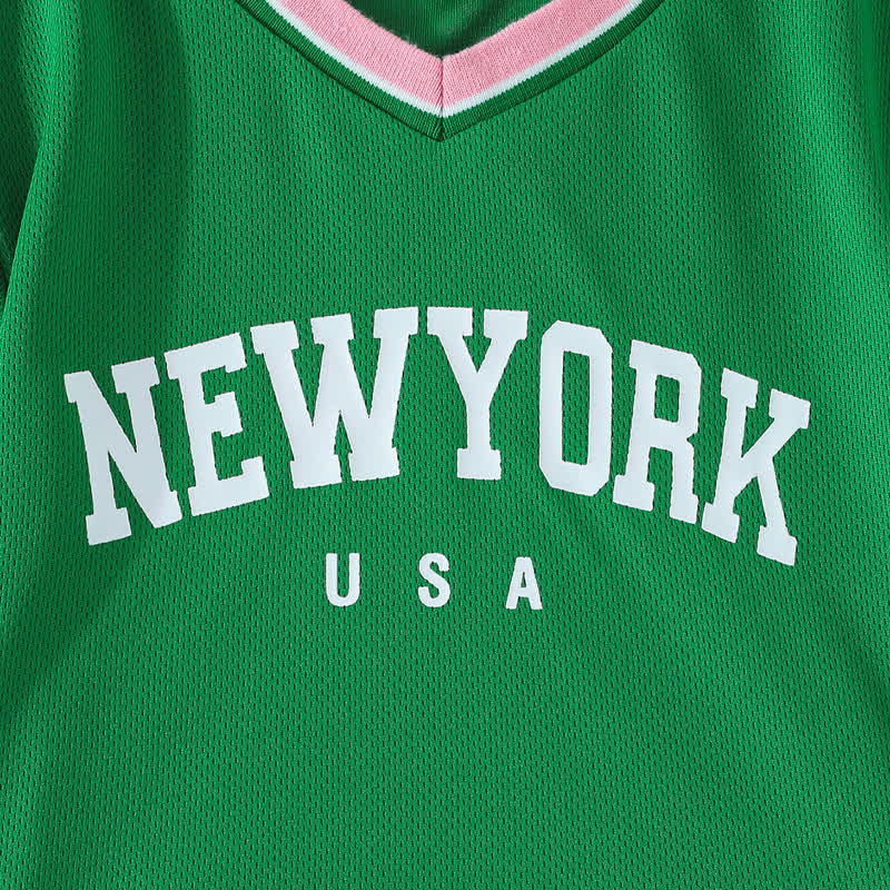 NEWYORK USA Baby Girl Top and Skirt 2-piece Sporty Set - image 11
