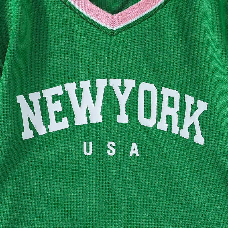 NEWYORK USA Baby Girl Top and Skirt 2-piece Sporty Set - image 11