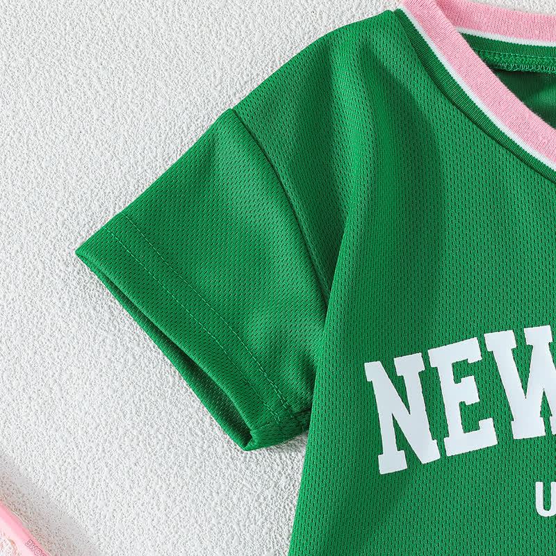 NEWYORK USA Baby Girl Top and Skirt 2-piece Sporty Set - image 10