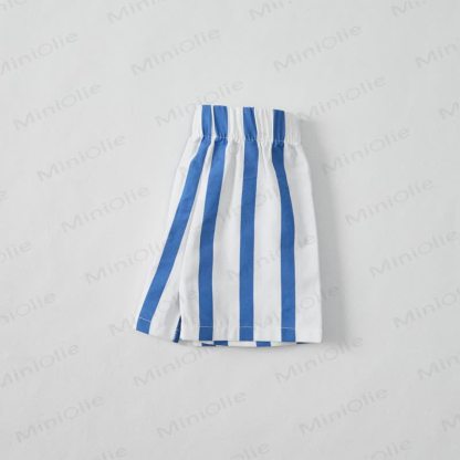 PARTY IN THE USA Baby Blue Vertical Striped 2-piece Shorts Set - image 7