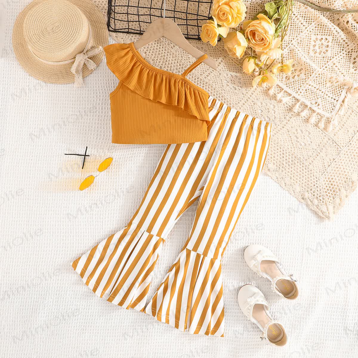 Toddler Girl Stripe Sleeveless Set - image 2