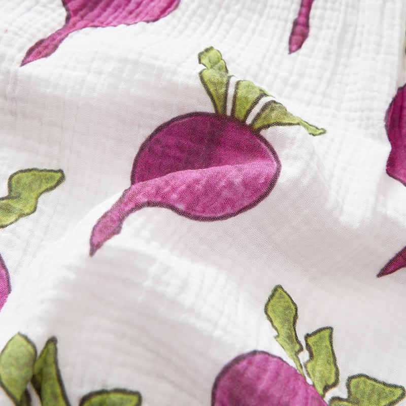 Baby Beet Print Romper with Hat - image 5