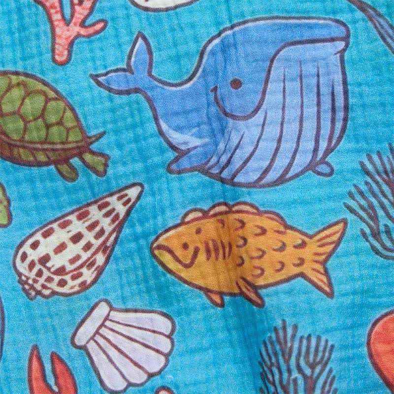 Baby Sea Animals Print Romper with Hat - image 6