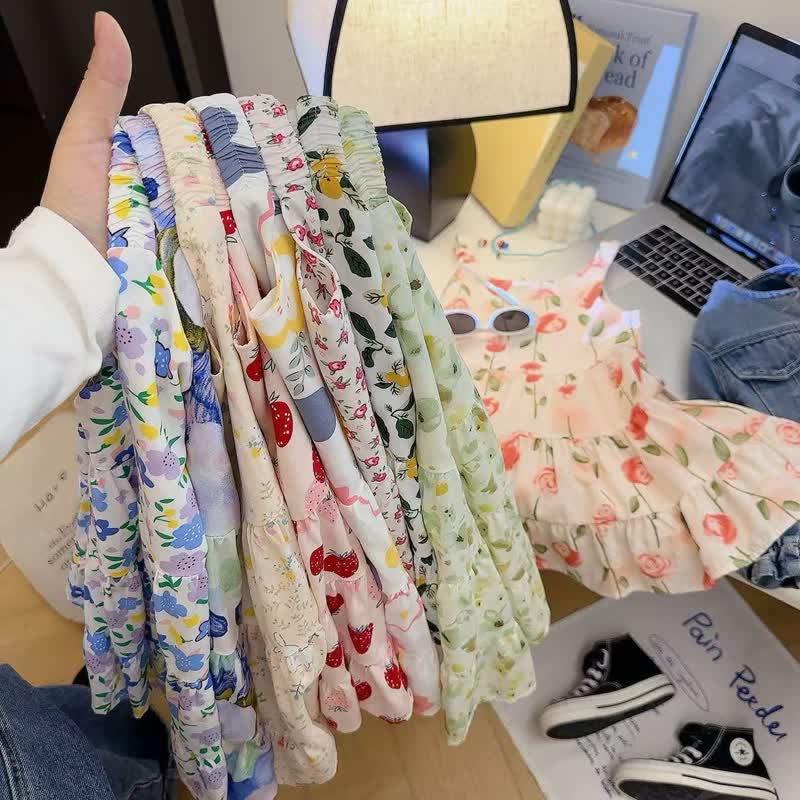 Toddler Girl Floral Sleeveless Summer Dress - image 11