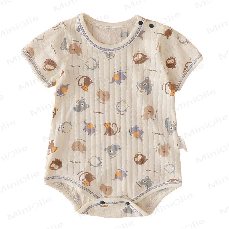 3-Pack Baby Animal Print Cotton Bodysuit - image 8