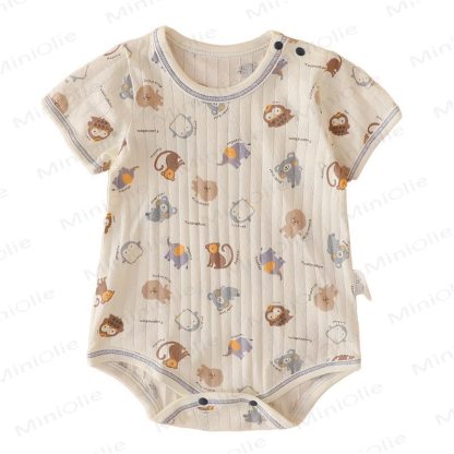 3-Pack Baby Animal Print Cotton Bodysuit - image 8