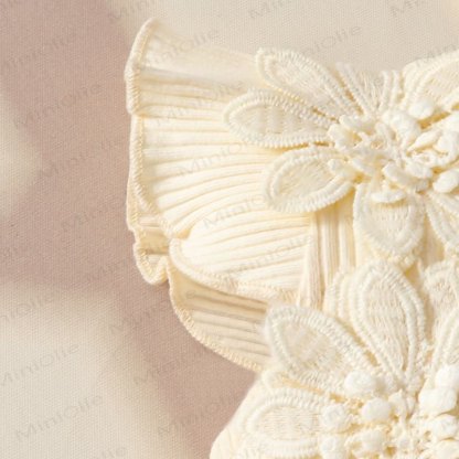 Baby Floral/Butterfly Tulle Skirted Bodysuit with Headband - image 12