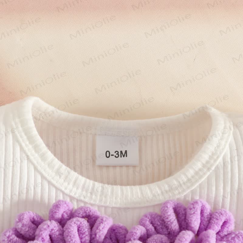 Baby Heart Ribbed Skirted Bodysuit with Headband - image 20