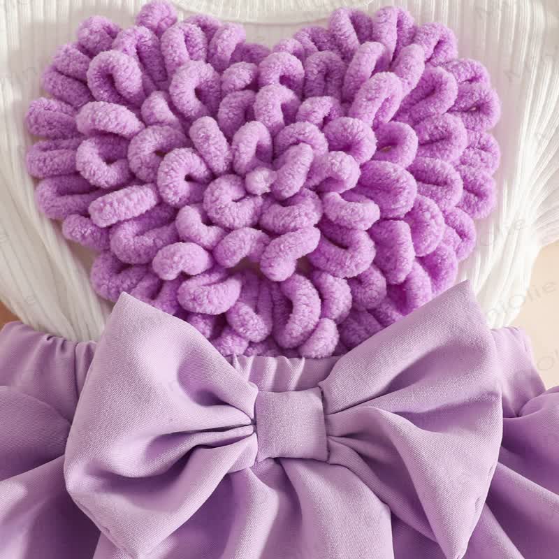 Baby Heart Ribbed Skirted Bodysuit with Headband - image 22