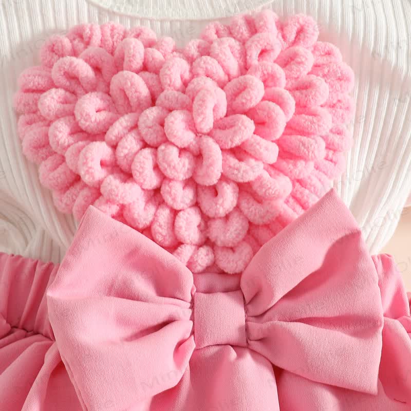 Baby Heart Ribbed Skirted Bodysuit with Headband - image 6