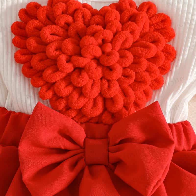 Baby Heart Ribbed Skirted Bodysuit with Headband - image 14