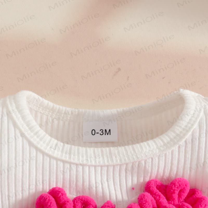 Baby Heart Ribbed Skirted Bodysuit with Headband - image 27