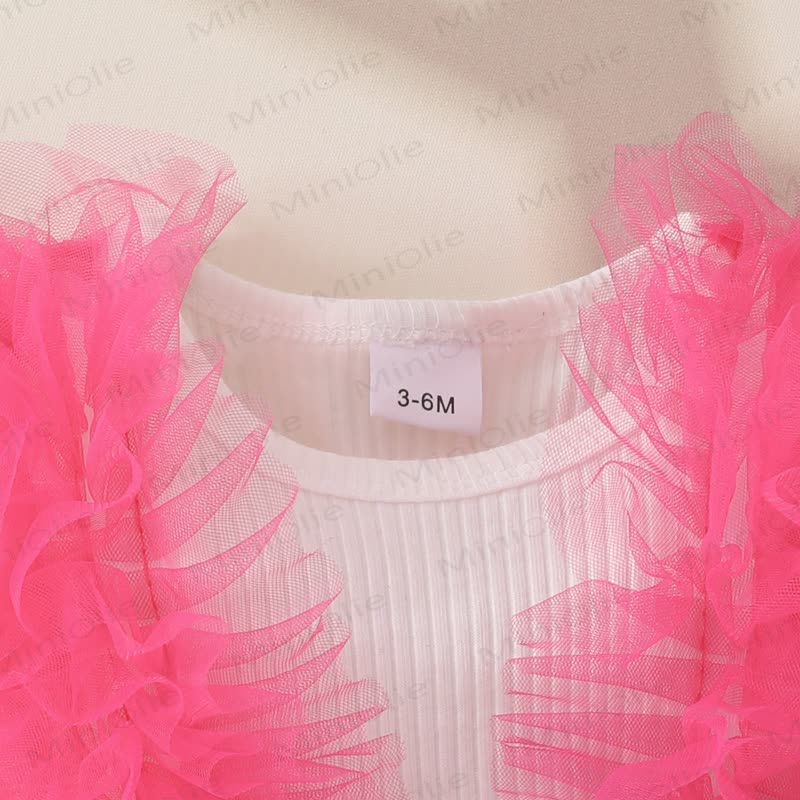 Baby Pearl Bow Tulle Skirted Bodysuit - image 28