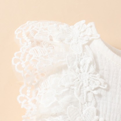 Baby Lace Tulle Ribbed Skirted Bodysuit - image 29
