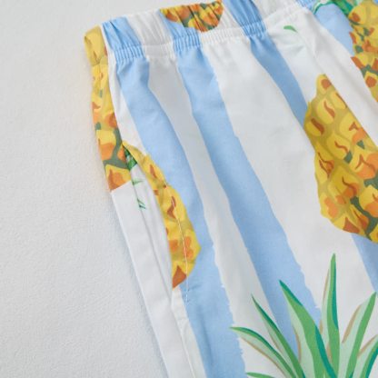 Baby Toddler Pineapple Blue Striped Sleeveless 2-piece Set - image 4