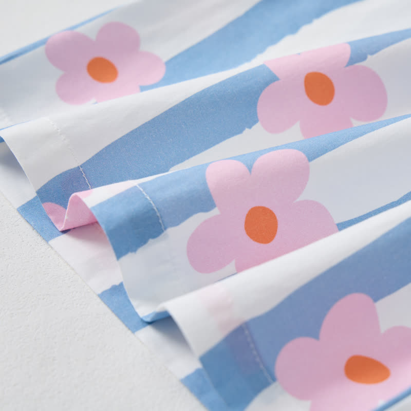 Baby Toddler Striped Flower Sleeveless 2-piece Set - image 5