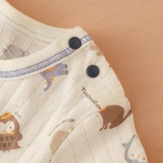 3-Pack Baby Animal Print Cotton Bodysuit - image 3