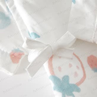 Baby Strawberry Bamboo Wrap Bodysuit - image 5