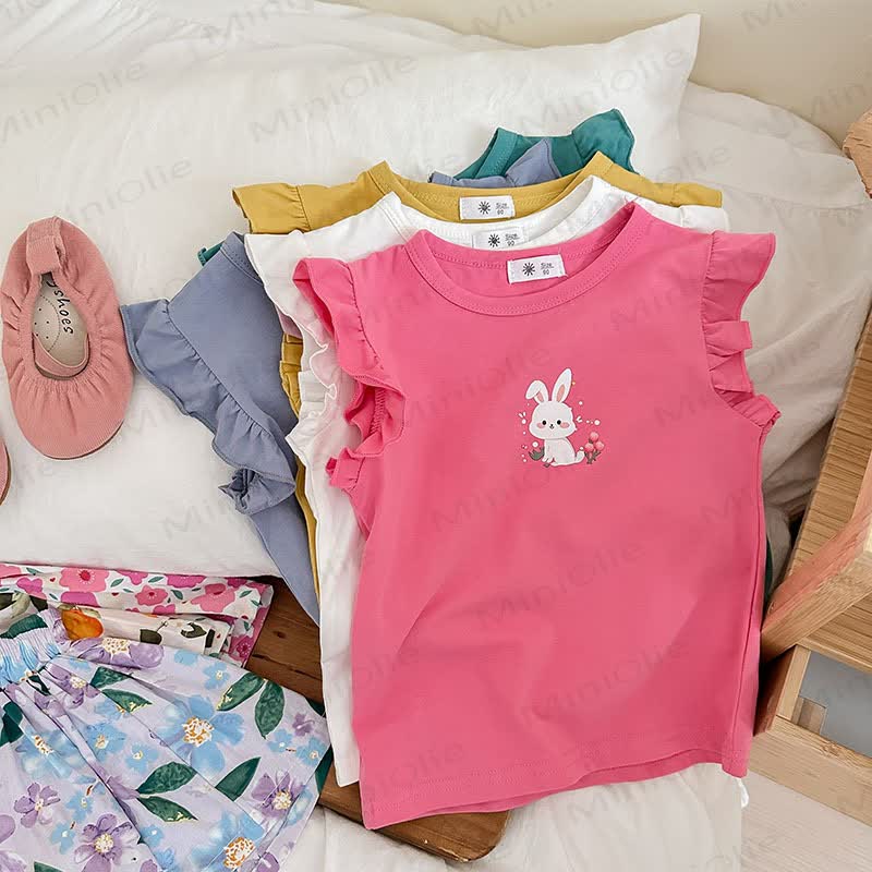 Toddler Girl Floral Fruit/Animal Print Sleeveless Set - image 9