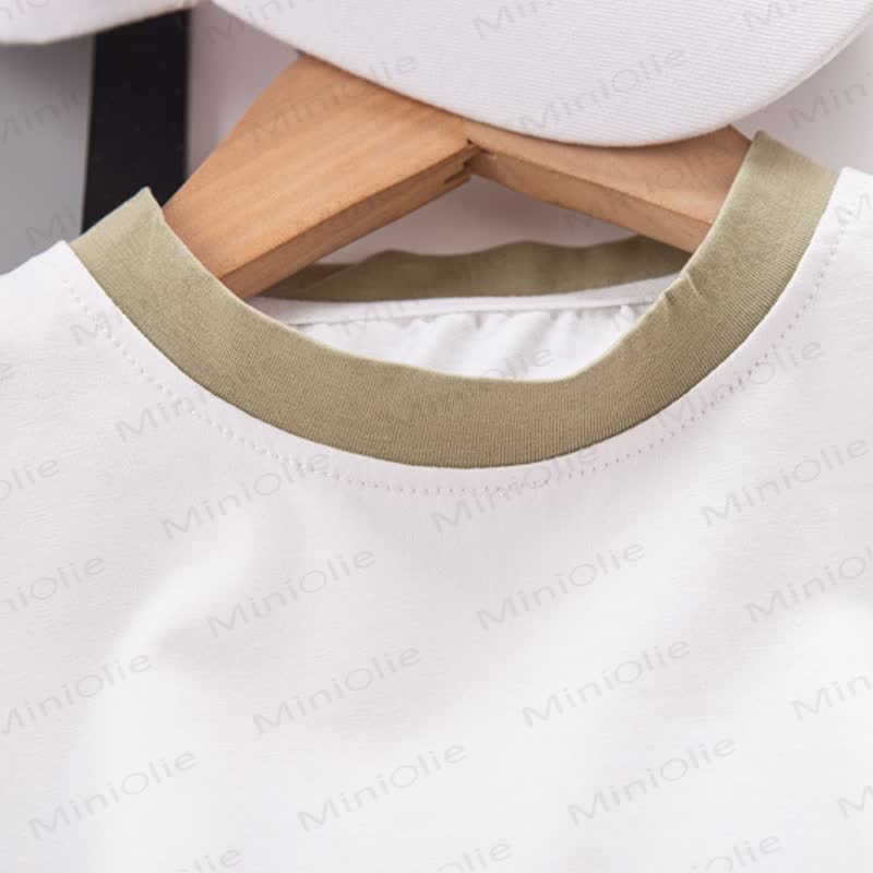 Baby Dino Tail Knit Tee and Suspender Shorts 2-piece Overalls Set - image 5