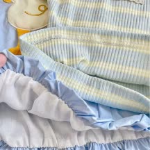 Baby Duck Print Stripe Short-Sleeve Set - image 3