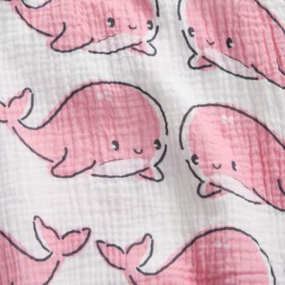 Baby Pink Whale White Romper with Hat - image 4